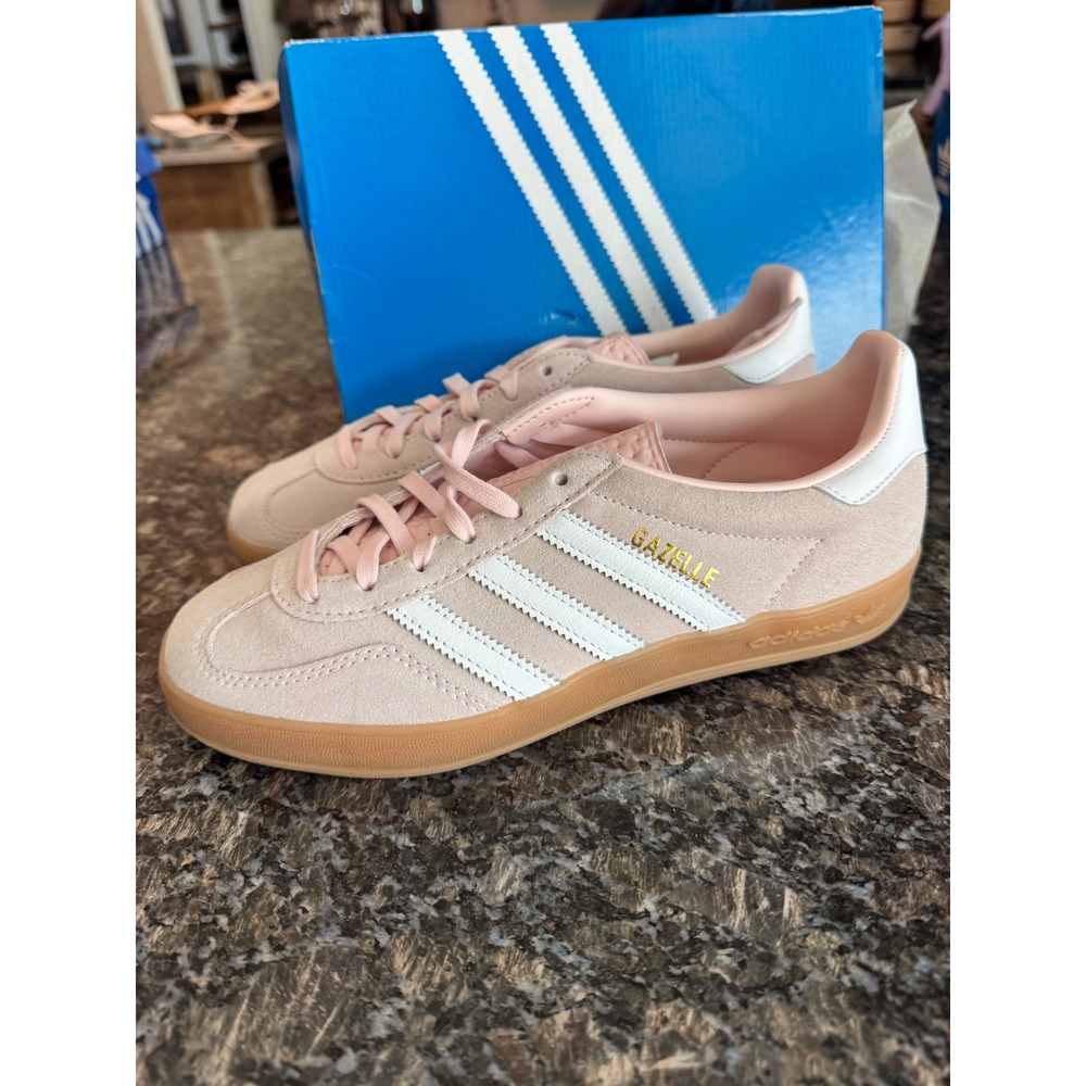Adidas Gazelle Indoor W Wonder Quartz Pink White Gum IH5484 Womens 7.5